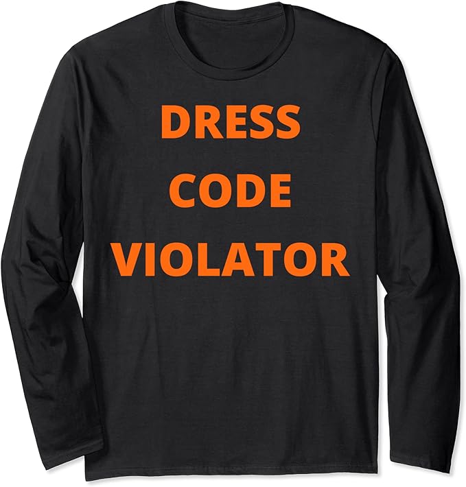 Dress Code Violator Long Sleeve TShirt Amazon.co.uk Fashion
